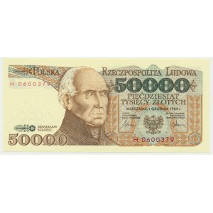 50.000 złotych 1989 - H -