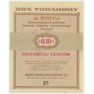 Pewex, 10 centów 1960 - Bb - bez klauzuli -
