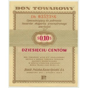 Pewex, 10 centów 1960 - Db - z klauzulą -