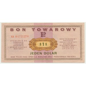 Pewex, 1 dolar 1969 - Ed - RZADKI