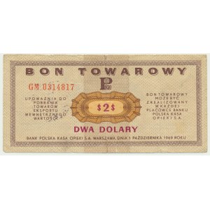 Pewex, $2 1969 - GM -