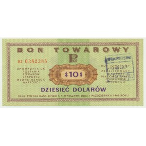 Pewex, 10 dolarów 1969 - Ef -