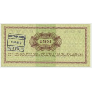 Pewex, 10 dolarów 1969 - Ef -