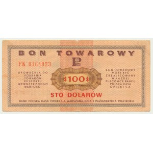 Pewex, 100 dolarów 1969 - FK - RZADKI