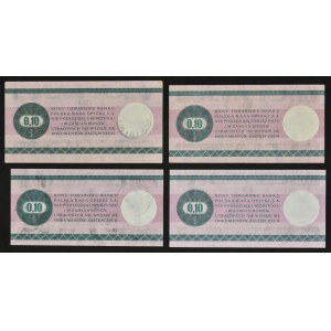 Pewex, 10 centów 1979 - HB i IB (4 szt.) - mały i duży
