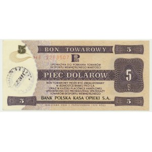 Pewex, 5 dolarów 1979 - HE -