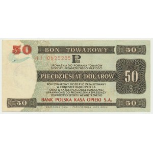 Pewex, 50 dolarów 1979 - HJ - RZADKI