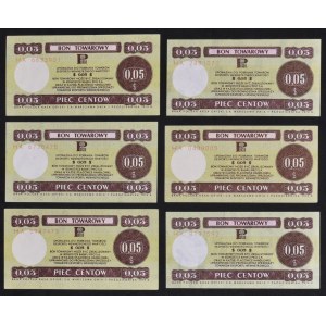 Pewex, 5 cents 1979 - HA (6 pièces) - petit et grand