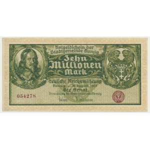 Danzig, 10 milion Mark 1923 - without prefix -