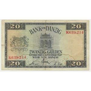 Danzig, 20 Gulden 1937 - K -
