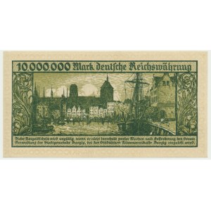 Danzig, 10 milion Mark 1923 - A -