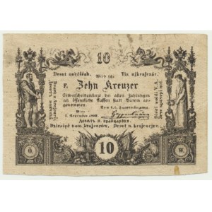 10 krajcarów 1860 - inscriptions en polonais