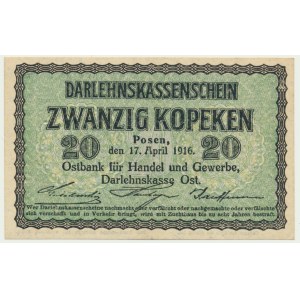 Poznan, 20 kopecks 1916