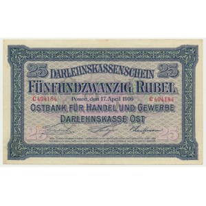 Posen, 25 Rubles 1916 - C -