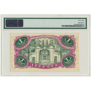 Danzig, 1 milion Mark 08 August 1923 - 5 digital serial number with ❊ rotated - PMG 53