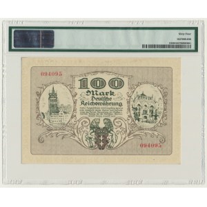 Danzig, 100 Mark 1922 - PMG 64
