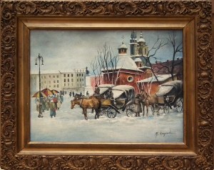 Mieczysław Krzyżak(1914-1984),Kraków Kościół św. Wojciecha