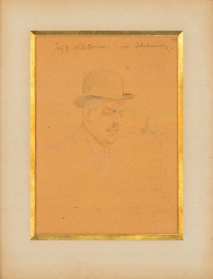 Jacek Malczewski (1854 - 1929), Portret Mieczysława Gąseckiego (Szkic), 1920