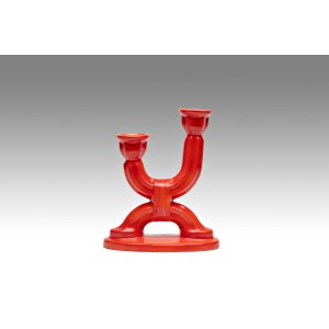 TWO-ARMED CANDLESTICK | Czechoslovakia (around 1925)