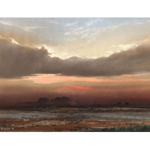 Marian MICHALIK, LANDSCAPE O ZMIERZCHU, 1989
