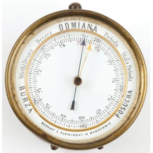 BAROMETER, Poland, Warsaw, Berent and Plewinski, circa 1930.