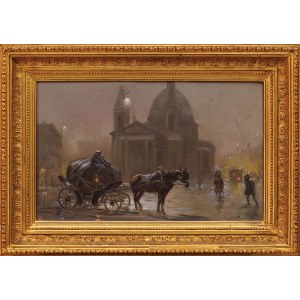 Ignacy ZYGMUNTOWICZ, DOROŻKA PRZED KOŚCIOŁEM ŚW. ALEKSANDRA W WARSZAWIE