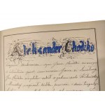 RĘKOPIS PAMIĄTKA Z SELEKTY - Era nowoczesna literatury polskiej 1877 - 1878 [oprawa]
