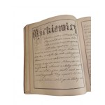 RĘKOPIS PAMIĄTKA Z SELEKTY - Era nowoczesna literatury polskiej 1877 - 1878 [oprawa]
