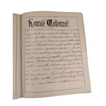 RĘKOPIS PAMIĄTKA Z SELEKTY - Era nowoczesna literatury polskiej 1877 - 1878 [oprawa]