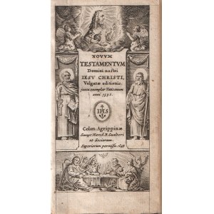 Novum Testamentum Domini nostri Iesu Christi, Vulgate editionis juxta exemplar Vaticanum anni 1592. Colon: Agrippinae Sumpt. Hered B. Gualteri et Sociorum. Superiorum permissu 1647 [starodruk] [Nowy Testament]