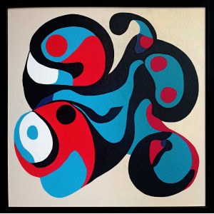 Three art, Square Composition XVI