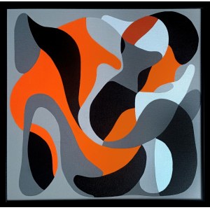 Three art, Square composition XVII