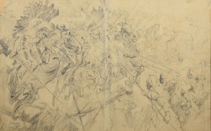 Stanisław BATOWSKI-KACZOR (1866-1946), Szarża husarii, 1922