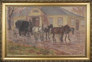 Jan Erazm KOTOWSKI (1885-1960), Przed dworem