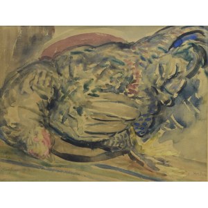 Emil KRCHA (1894-1972), Kompozycja z drobiem, 1944