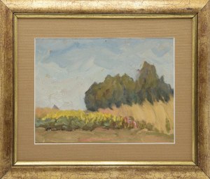 Zenobiusz PODUSZKO (1887-1963), Pejzaż z łanami zboża