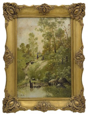 Karol HEIMROTH (1860-1930), Para pejzaży, 1896