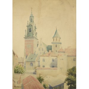 Marian SZCZERBIŃSKI (1900-1981), Widok na Katedrę na Wawelu, 1939