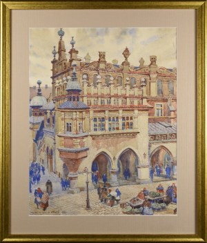 Henryk UZIEMBŁO (1879-1949), Przy Sukiennicach w Krakowie, 1931