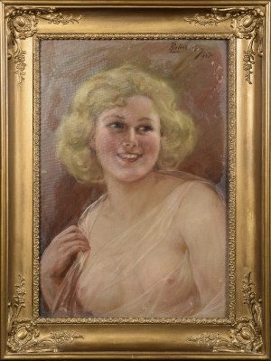 Kasper ŻELECHOWSKI (1863-1942), Półakt, 1935