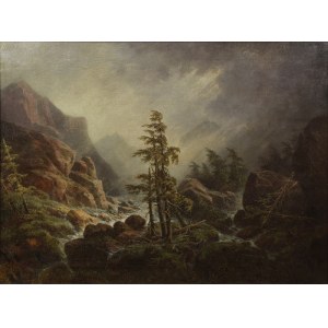 Franciszek RUŚKIEWICZ (1819-1883), Storm in the mountains, 1877