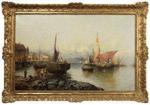 Adolf vel J. ROLLIN (Kaufmann) KAUFMAN (1848-1916), W porcie, 1882?