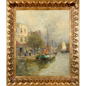 Karl Theodor WAGNER (1856-1921), By the Canal