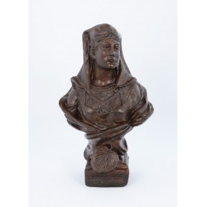 Bust of a woman in orientalist dress