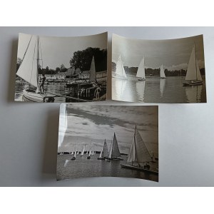SET OF 3 PRL POSTCARDS FOT MYSTKOWSKI GIŻYCKO LAKE KISAJNO 1963