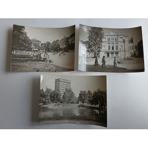 SET OF 3 PRL POSTCARDS FOT MYSTKOWSKI POZNAŃ PARK MARCINKOWSKIEGO SKYSCRAPER