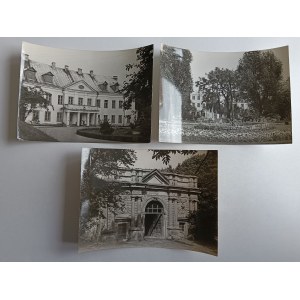 SET OF 3 PRL POSTCARDS FOT MYSTKOWSKI BIAŁA PODLASKA ENTRANCE GATE TO RADZIWIŁŁÓW PALACE 1962