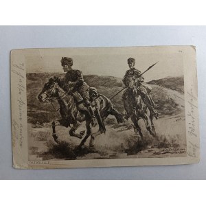 POSTKARTE ARMEE SOLDATEN PFERDE PATROUILLE VORKRIEGSZEIT 1915