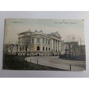 POSTCARD WARSAW, TOW ZACH ARTS, PRE-WAR 1909, STAMP, STAMPED