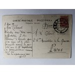 POSTCARD WARSAW, TOW ZACH ARTS, PRE-WAR 1909, STAMP, STAMPED